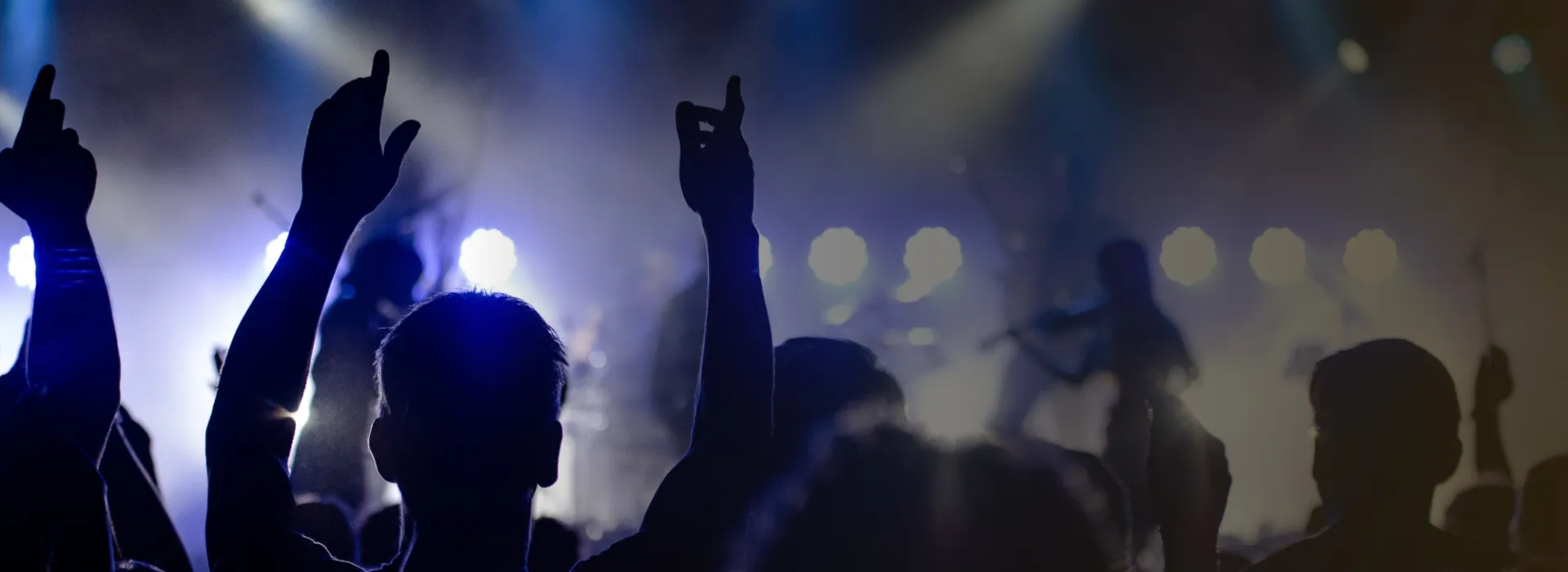 Crowds at an outdoor film festival 